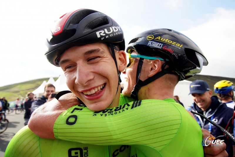 2023 UEC Road European Championships - Drenthe - Junior Men's Road Race - Drijber - Col Du VAM 111 km - 23/09/2023 - Anze Ravbar (Slovenia) - photo Massimo Fulgenzi/SprintCyclingAgency?2023